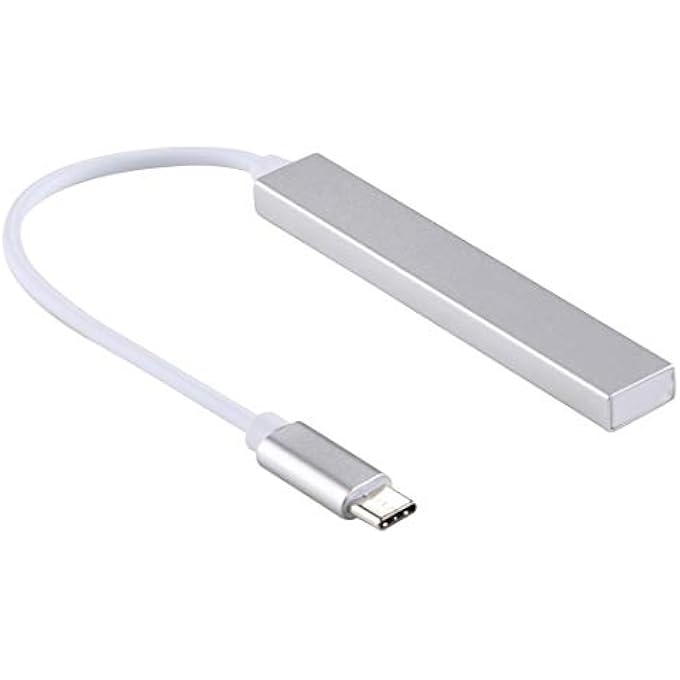 rayihni JXT ATY T-818 TF + 3 X USB 3.0 TO USB-C/TYPE-C HUB ADAPTER (SILVER) (COLOR : SILVER) - Image 2