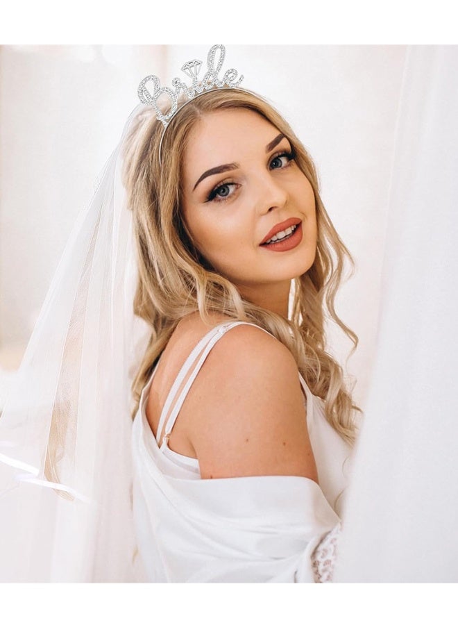 Wedding Bridal Veil with Comb, 2 Tier Tulle Bride Veil, Wedding Party Supplies - Image 3