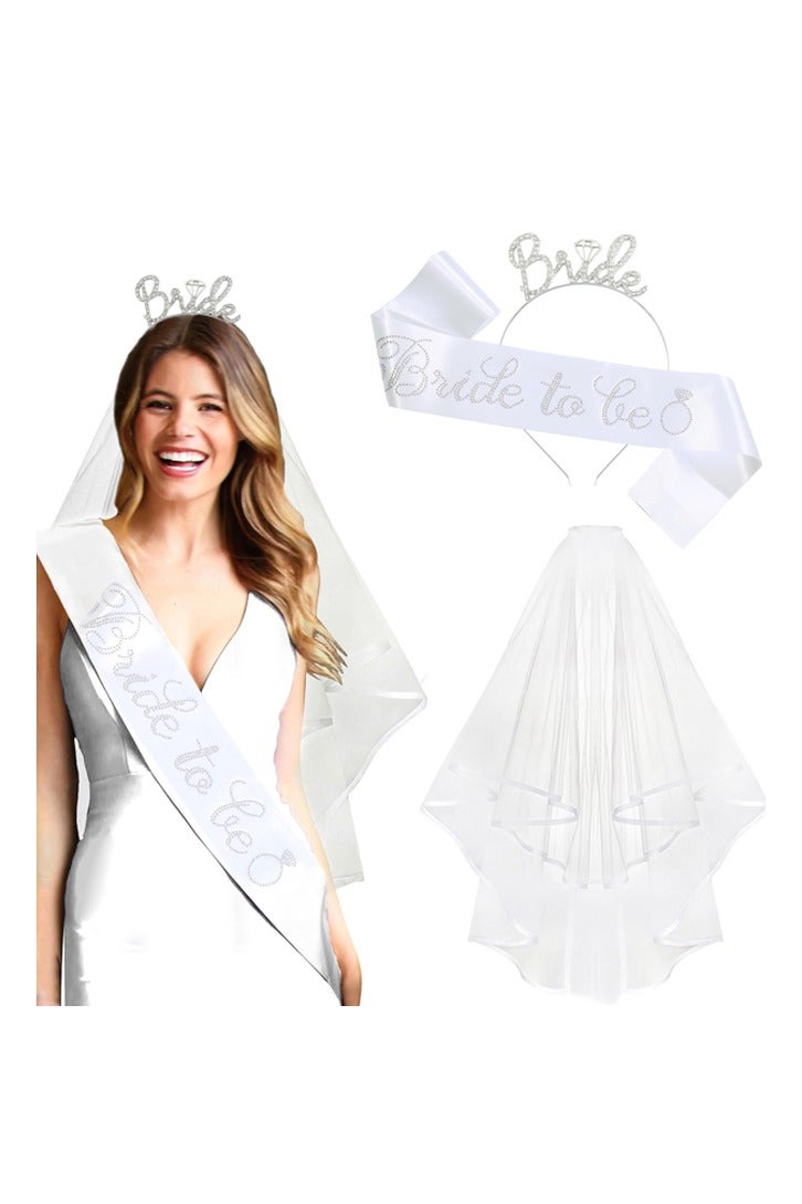 Wedding Bridal Veil with Comb, 2 Tier Tulle Bride Veil, Wedding Party Supplies - Image 1