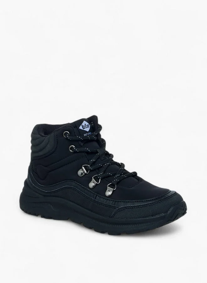 Lee Cooper Boys' Panelled Lace-Up Boots