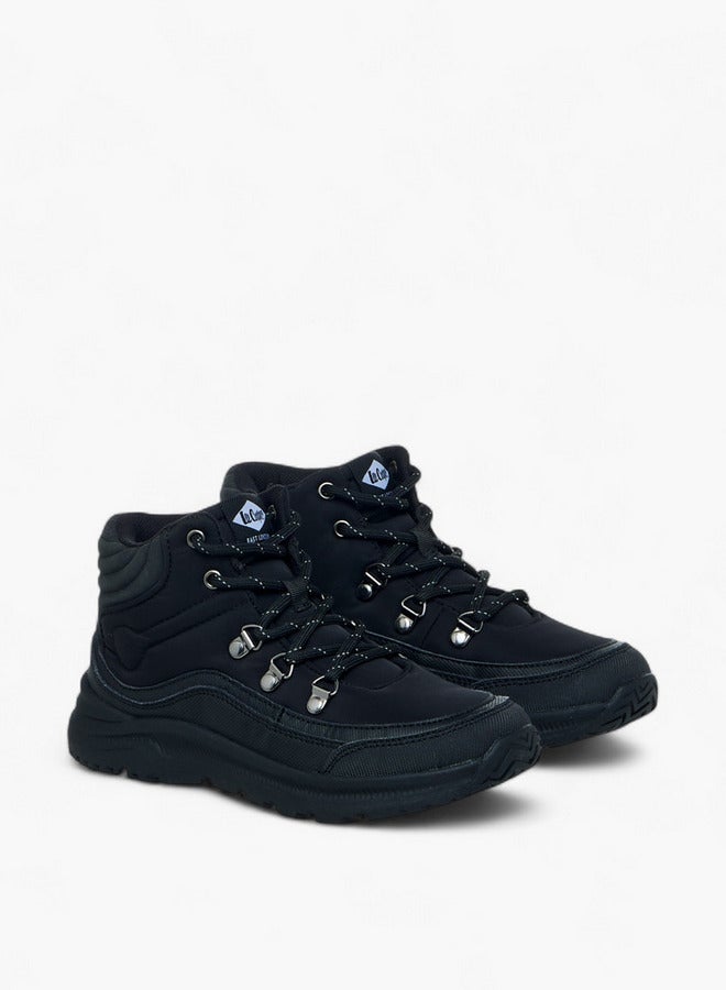 Lee Cooper Boys' Panelled Lace-Up Boots - Image 3