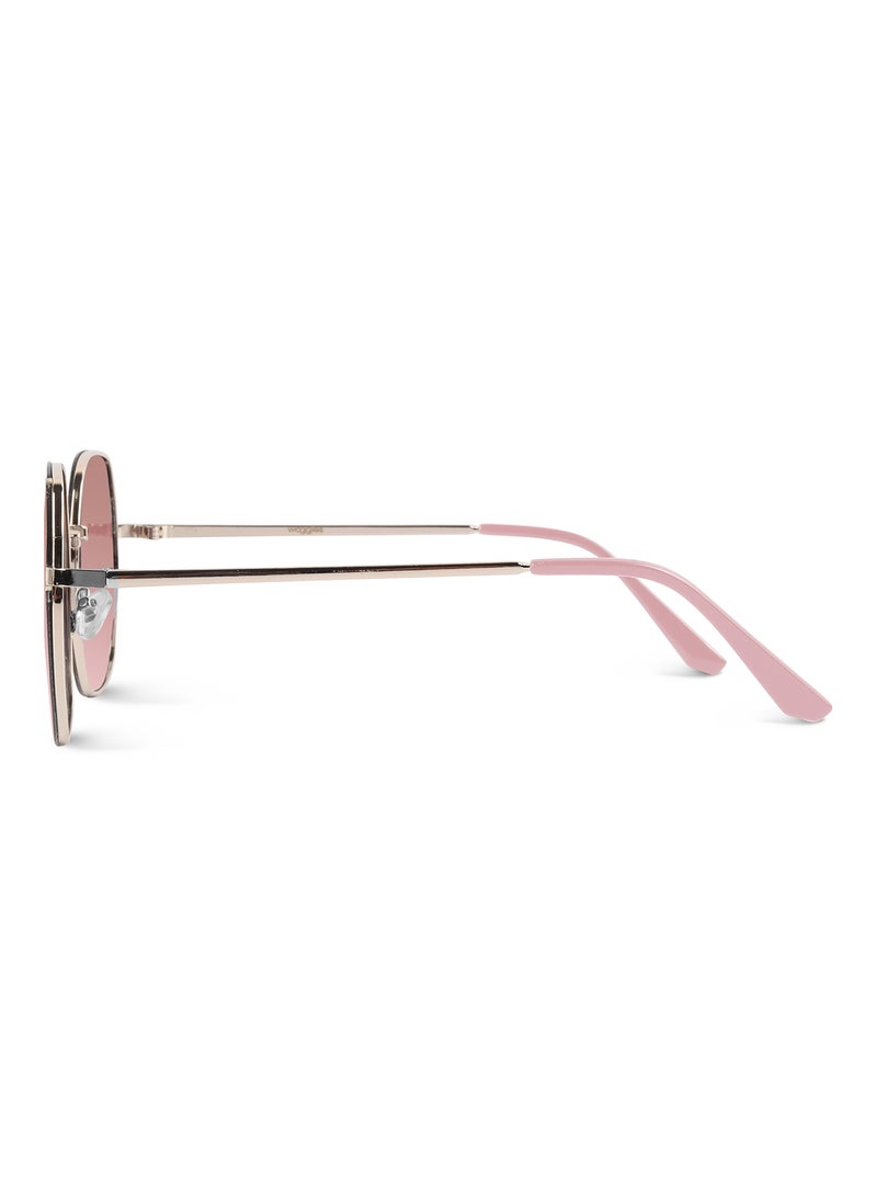 Woggles Latest & Stylish UV Protected Glow Peach Round Sunglasses for Men & Women - Image 5