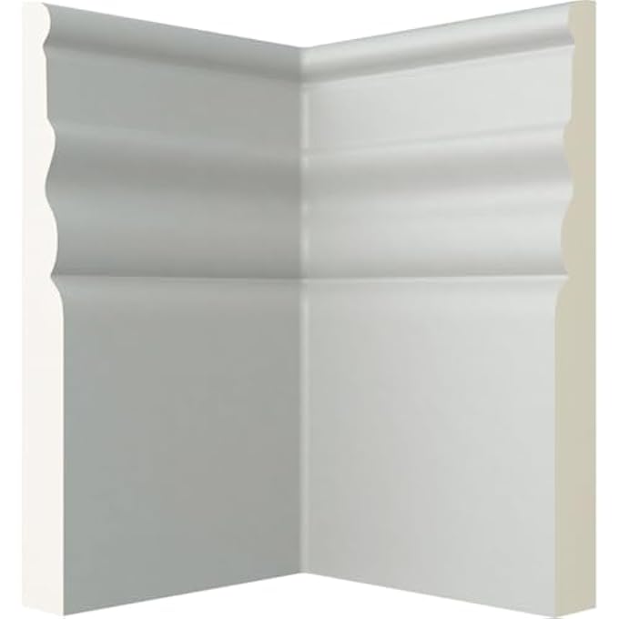 5 7/8"H X 4"P FEDERAL BASEBOARD MOULDING INSIDE CORNER - Image 1