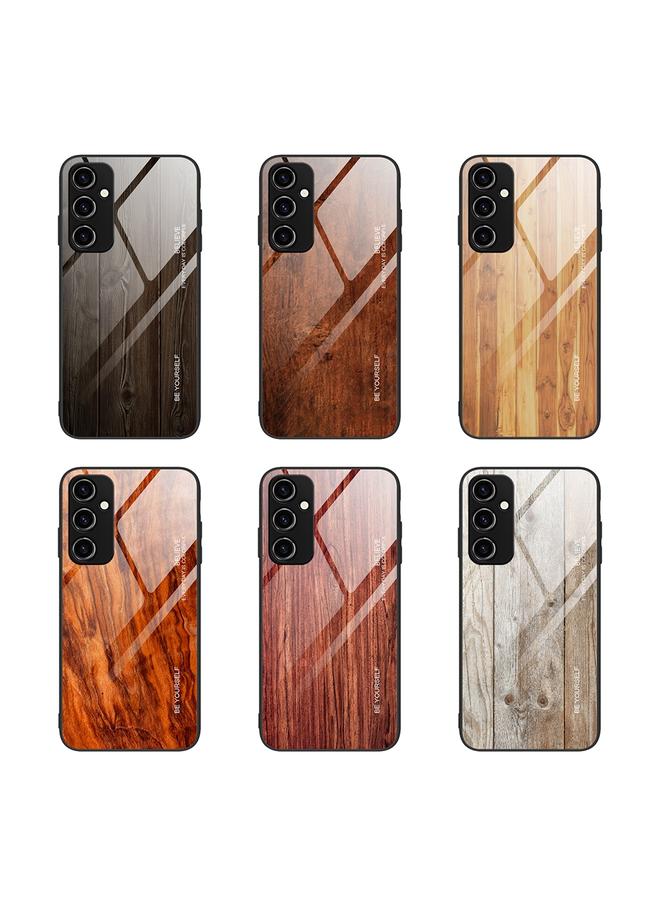 S-TOP Case For Samsung Galaxy A54 5G Wood Grain Glass Phone Case - Image 2