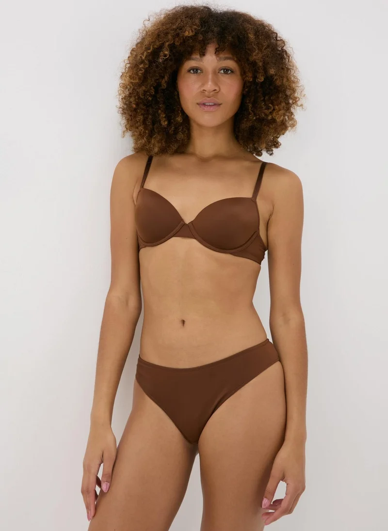 Matalan Dark  Microfibre T-Shirt Bra
