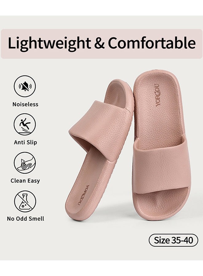 YORGOU Non-Slip Big Size Bathroom Slippers for Men and Women Quick Drying Shower Shoes Comfortable Soft Sole Slide On Sandals for Home and Daily Use - Image 4