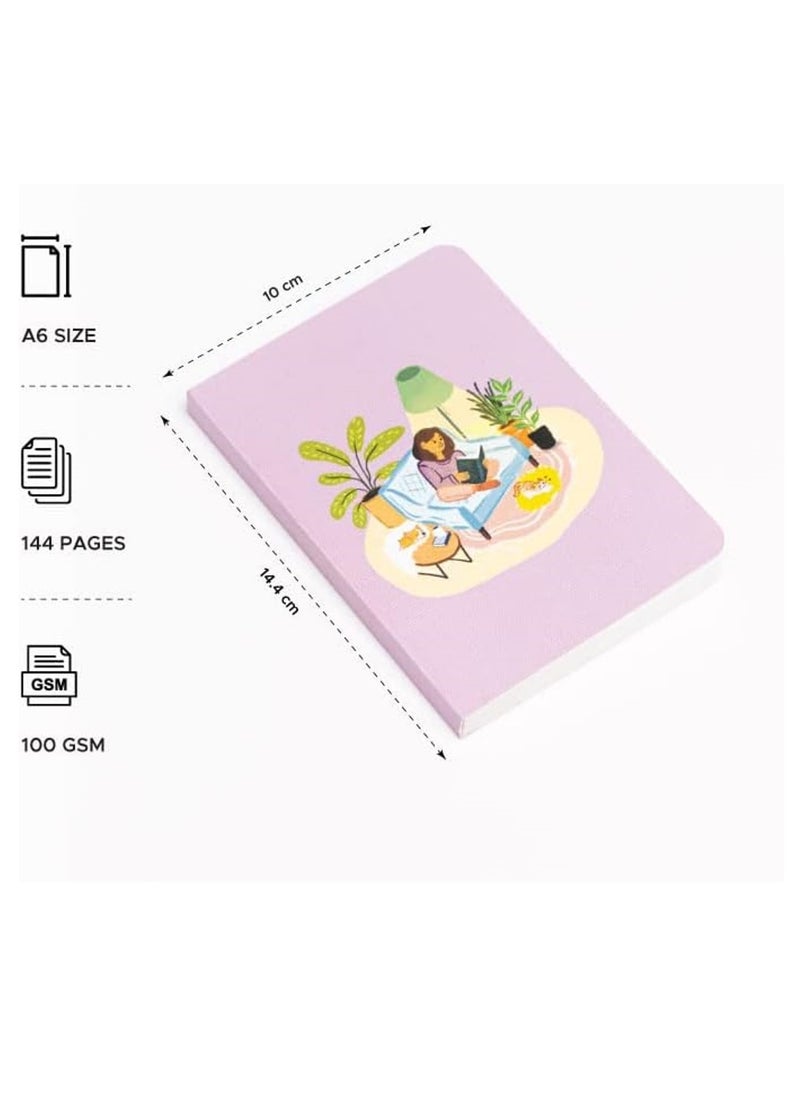 FACTOR NOTES A6 Size Small Journal Ruled Notebook 90gsm Thickness 144 Pages  - Image 2