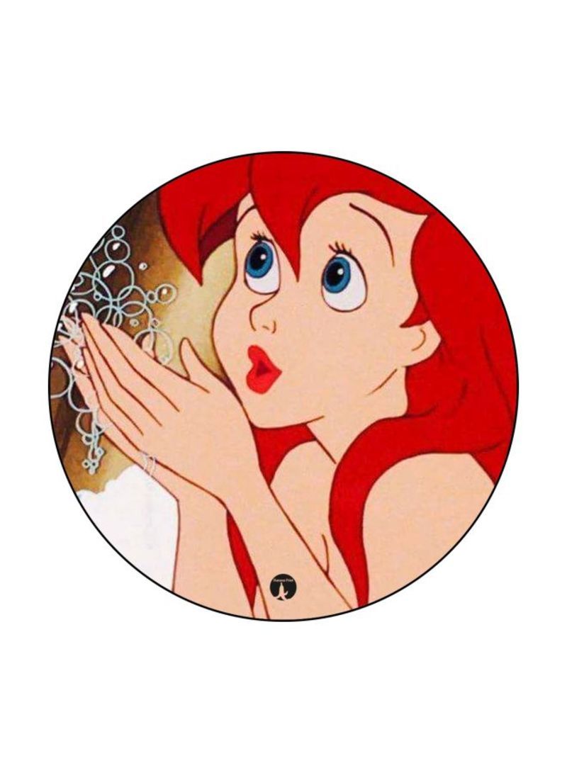 RKN Disney Theme Printed Mouse Pad  Red/Beige/Brown