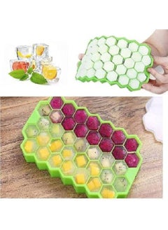 DreamSky DREAM SKY Ice Cube Trays Pack of 1 Silicone Ice Cube Molds EasyRelease and Flexible 37 Ice Trays BPA Free Whiskey CocktailStackable and Safe Ice Cube Honeycomb Small Cubes Fridge Bar Soft Tray  - Image 4