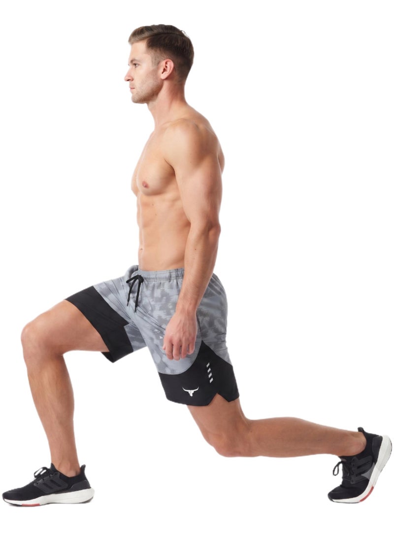 THUGFIT Fitflex Men's Shorts (9" Inseam) - Gray - Image 5