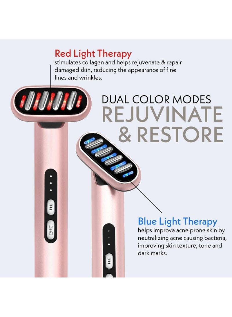 general 5-in-1 Facial Makeup Stick |Microcurrent device for anti-aging, red and blue light therapy, facial massager for rejuvenation, LED light therapy, heat therapy, skin care tools - Image 2