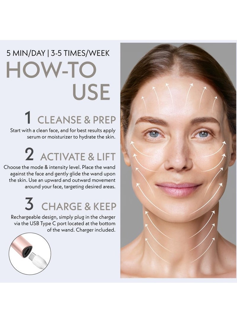 general 5-in-1 Facial Makeup Stick |Microcurrent device for anti-aging, red and blue light therapy, facial massager for rejuvenation, LED light therapy, heat therapy, skin care tools - Image 3