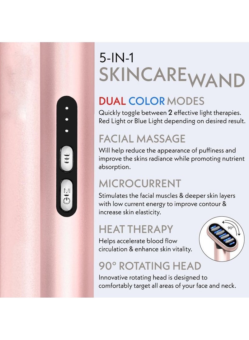 general 5-in-1 Facial Makeup Stick |Microcurrent device for anti-aging, red and blue light therapy, facial massager for rejuvenation, LED light therapy, heat therapy, skin care tools - Image 5