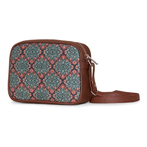 ZOUK Sling Bag | Crossbody Bags for Women | Women's Handbags | Stylish | Vegan Leather Evening Bag | Travel & Office Use | Purse and Wallet | Kolkata Nouveau Print - Image 2