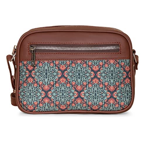 ZOUK Sling Bag | Crossbody Bags for Women | Women's Handbags | Stylish | Vegan Leather Evening Bag | Travel & Office Use | Purse and Wallet | Kolkata Nouveau Print - Image 4