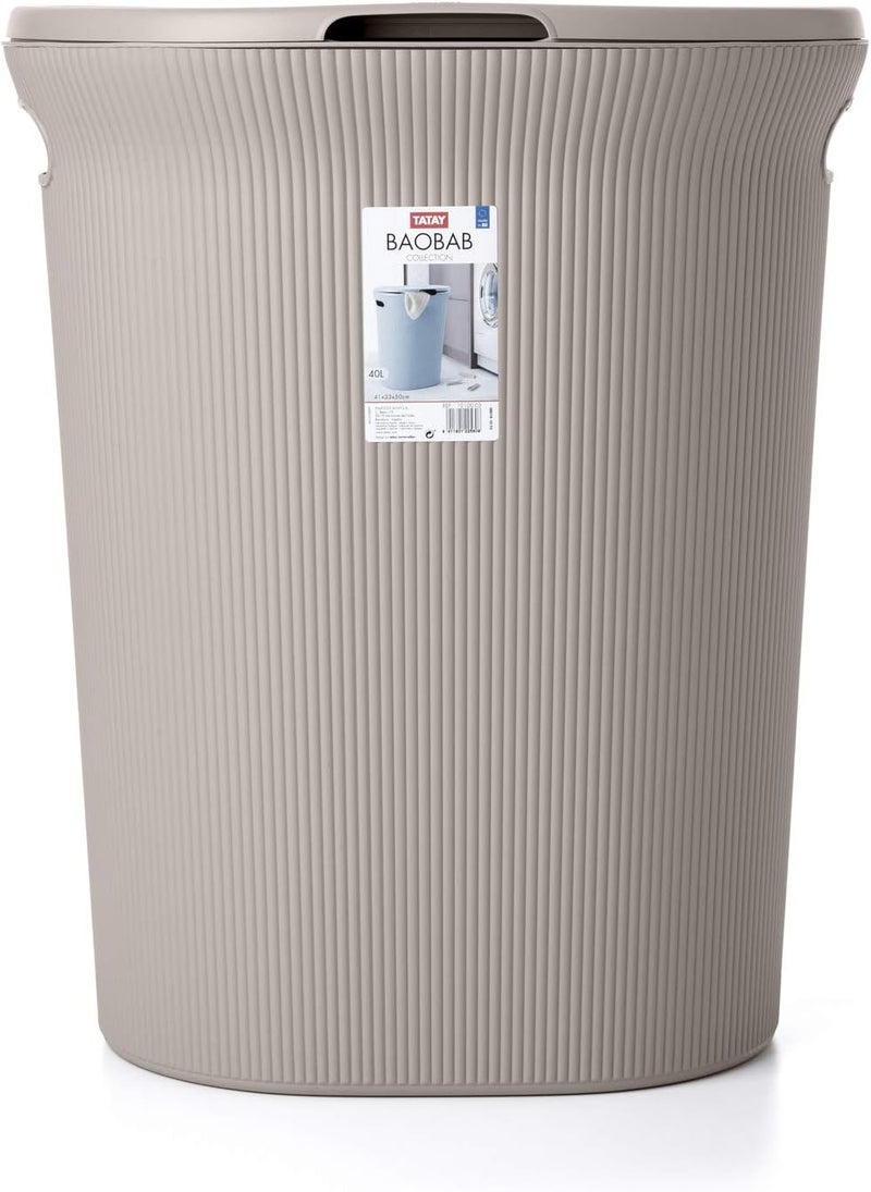 Tatay Baobab 40L Laundry Basket with Lid - Image 2