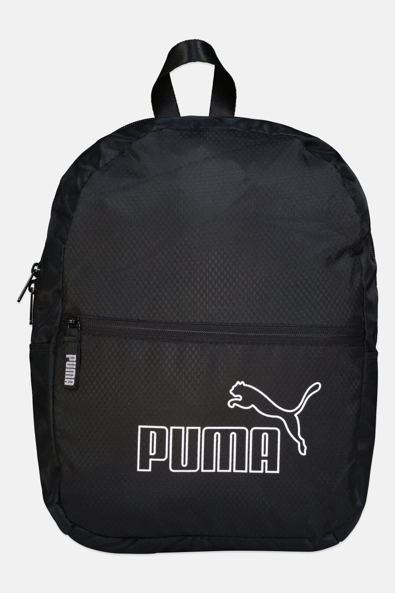 PUMA حقيبة ظهر أساسية من علامة تجارية للنساء، سوداء - Image 1