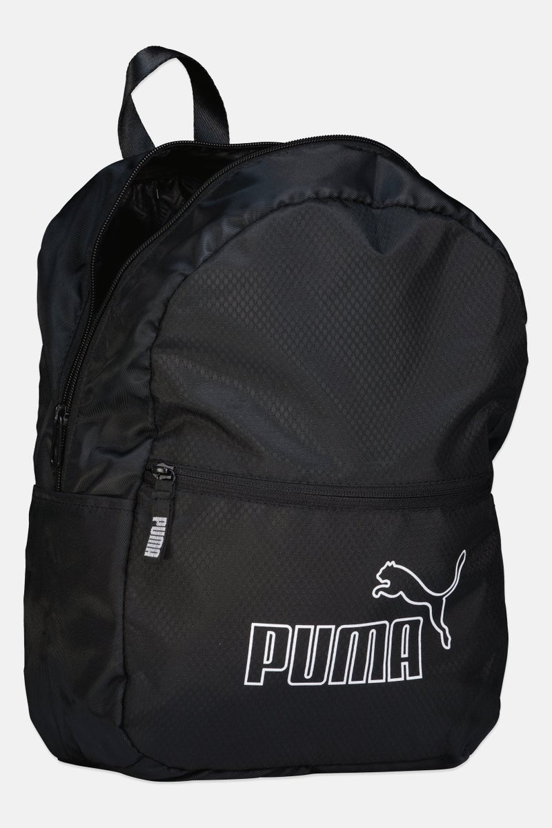 PUMA حقيبة ظهر أساسية من علامة تجارية للنساء، سوداء - Image 3