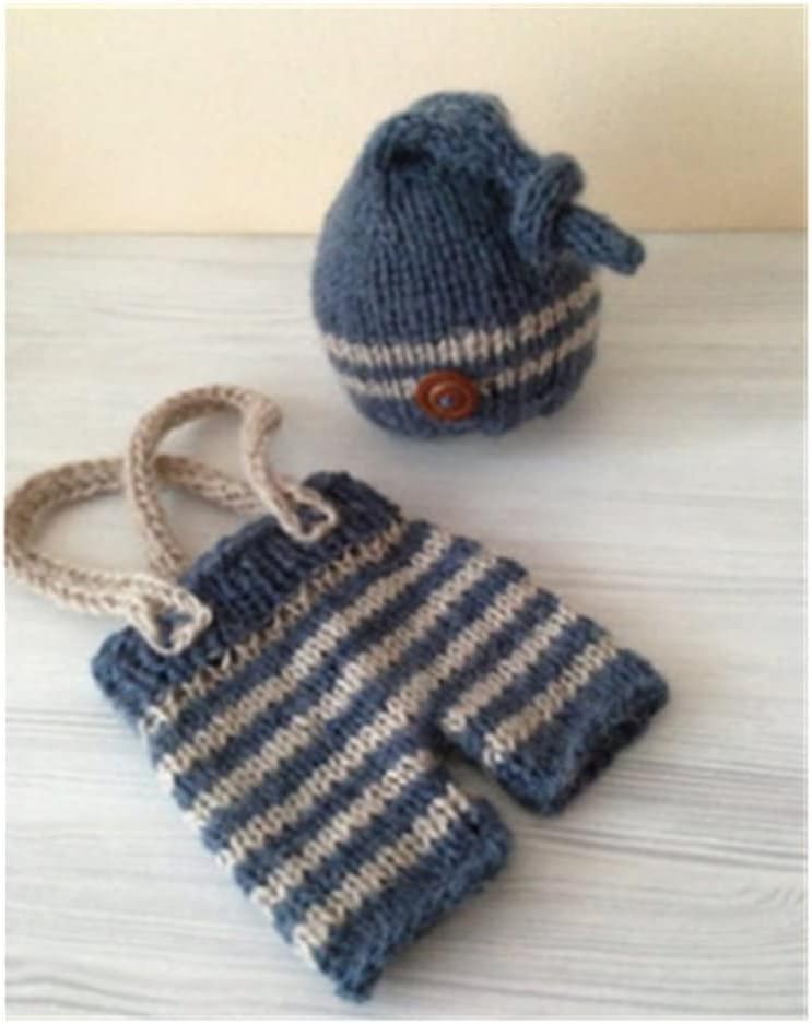 Vedory Newborn Baby Photography Props Boy Girls Photo Shoot Props Outfits Crochet Knitted Costume Unisex Cute Infant Hat Pants - Image 4