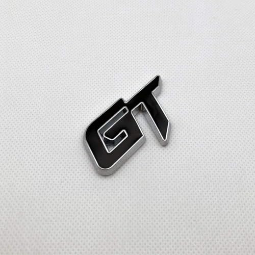 Automaze Chrome Metal GT Logo Car Emblem Premium 3D Badge Auto Racing Sport Sticker Exterior Grand Tourer Decal (Black,Chrome) - Image 5
