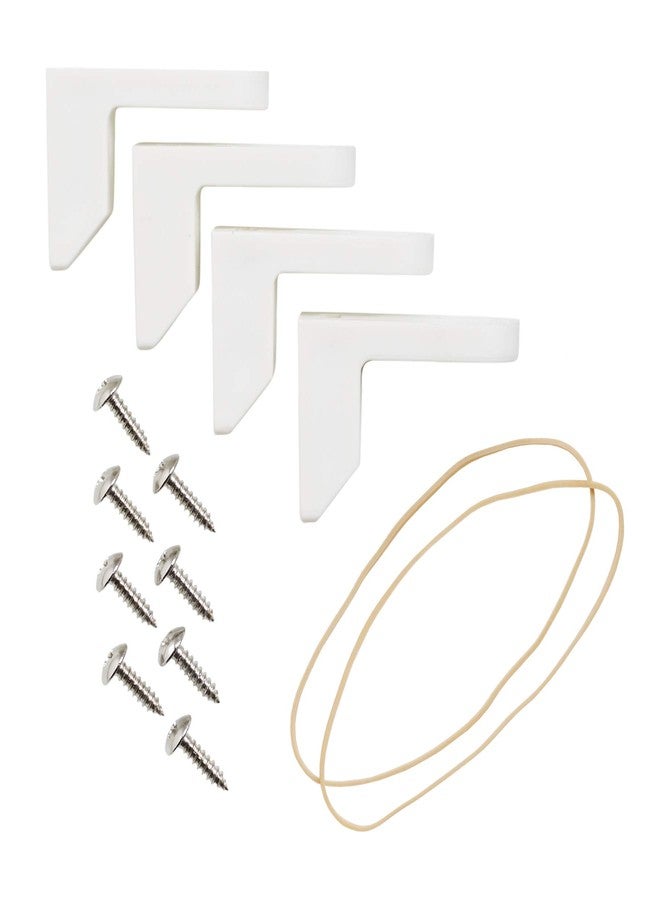 كومباك هوم مصدات كومباك هوم سيف -T- - مثبتات مقعد المرحاض، تحافظ على سلامة الأطفال وكبار السن والمعاقين من الانزلاق من مقعد المرحاض المهتز أو المتحرك أو المتذبذب، لون أبيض، قطعتين - Image 3