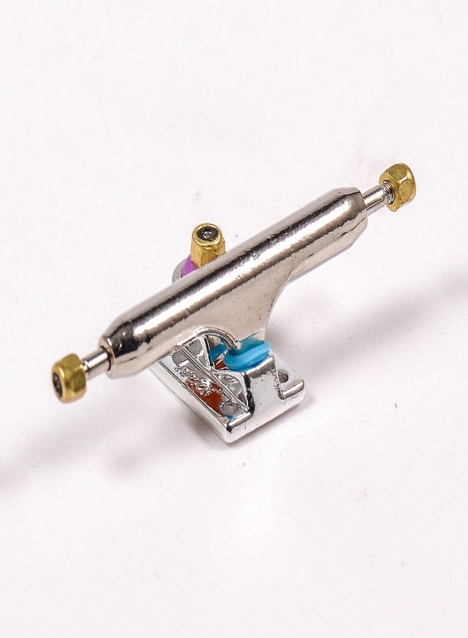 RACOFSB Fingerboard Trucks with Upgraded Urethane Bushings and Pivot Cup,34mm 32mm Width,Normal Kingpin (Silver, 34mm) - Image 3