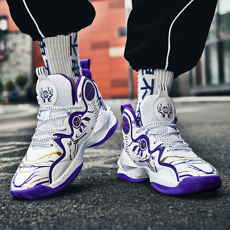 Teenagers Sneaker 11-Year-Old Boys 12 Middle And Big Children 14 Junior High School Students Men'S Shoes 15 Leather Children'S Basketball Shoes - Image 4