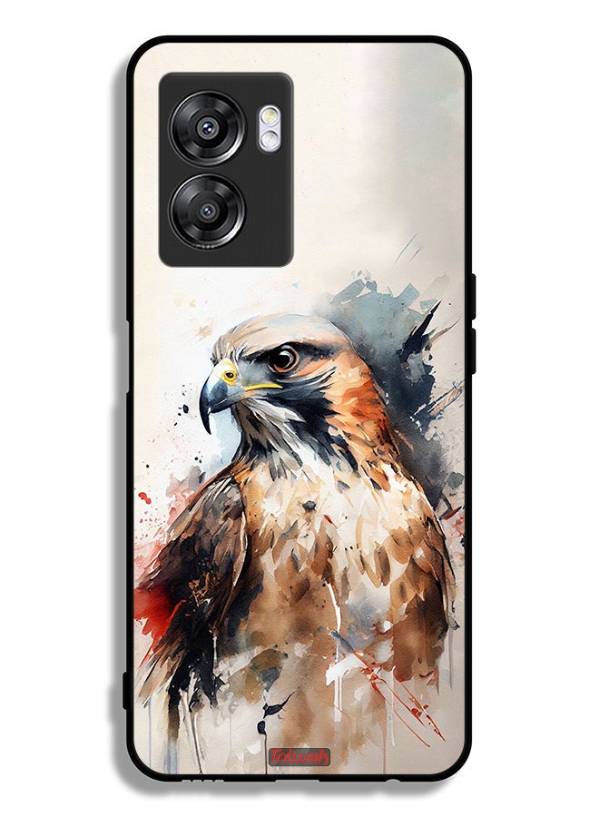 Tolwak Oppo A57 5G Protective Case Cover Eagle Abstract Art - Image 2