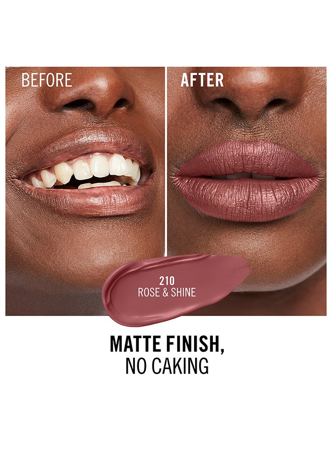 RIMMEL LONDON Lasting Mega Matte Liquid Lipstick  210  Rose & Shine  - Image 5