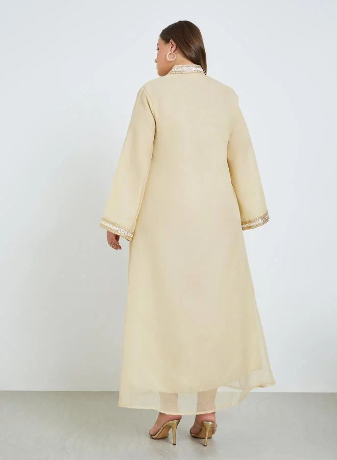 Amirah  Plus Size Embellished Jalabiya for Women | Best Price UAE