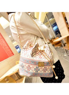The Bucket Bags for Women, Mini Canvas Bucket Bag Purses Drawstring Closure Crossbody Handbags