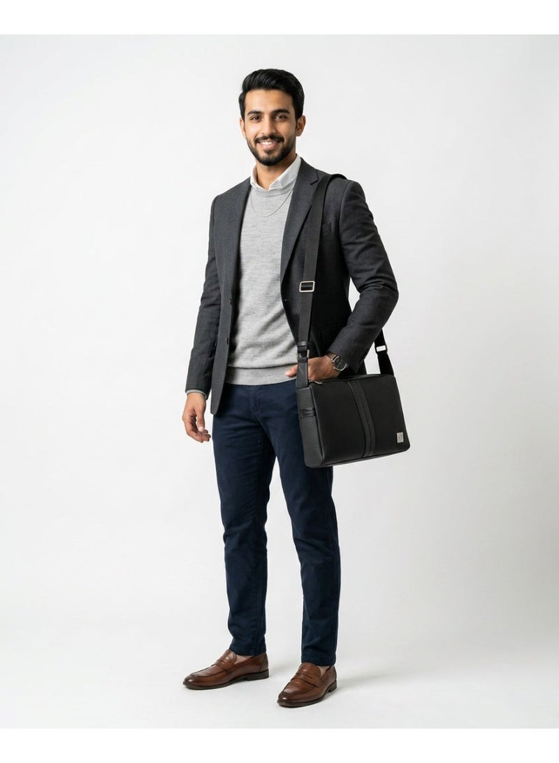 شنطة لابتوب جلد طبيعي - Image 2