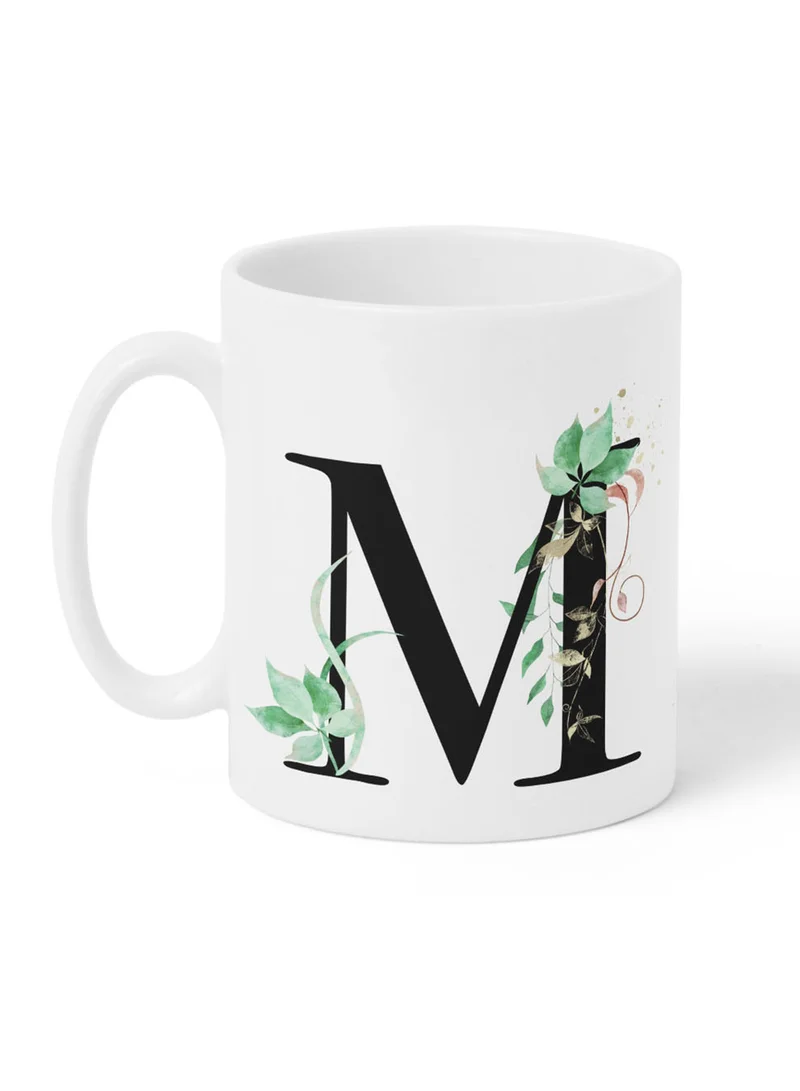 لوحة كوب سيراميك  أونصة بتصميم حرف  على الجانبين