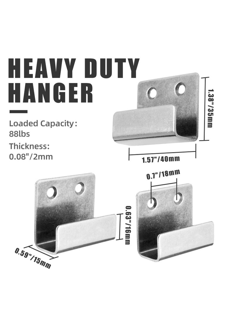 10 Heavy Duty Stainless Steel Wall Hangers for Tiles, Mirrors and Frames, Durable Silver Brackets for Home Displays  - Image 3