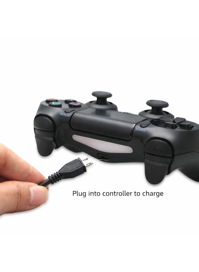 كابل شحن OIVO بطول 2 متر لوحدة تحكم PS4، مايكرو USB إلى USB-A، يدعم الشحن ونقل البيانات، مناسب للعب أثناء الشحن - Image 2