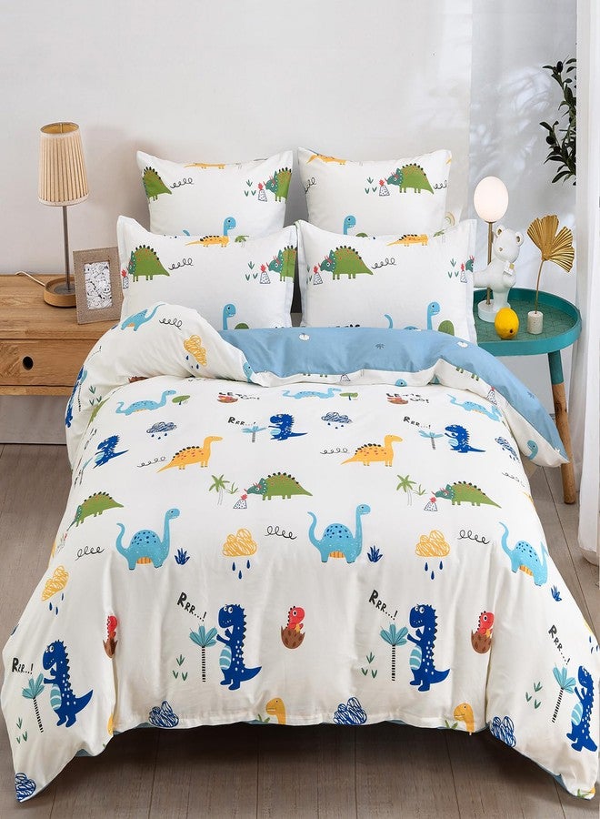 DJY Kids Duvet Cover Set Twin, Cotton Dinosaur Kids Bedding Set for Boys Girls, Soft Breathable Comforter Cover Set (1 Duvet Cover+1 Pillowcase) - Image 1