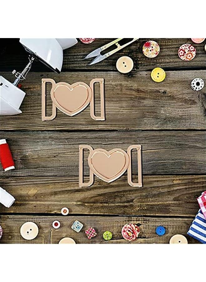 Generic - 3Pcs Heart- shaped Metal Roller Buckles Heart- Shaped Turn Clasp Metal Decorative Buckle Metal Buckle Heart- - Image 1