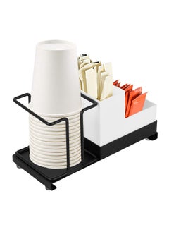 XICEN Coffee Station Organizer, Paper Coffee Cup Organizer , Kitchenware Paper Cup Dispenser, Coffee Bar Box for Milk Tea Shop Restaurant  - Image 1