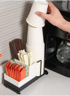XICEN Coffee Station Organizer, Paper Coffee Cup Organizer , Kitchenware Paper Cup Dispenser, Coffee Bar Box for Milk Tea Shop Restaurant  - Image 5