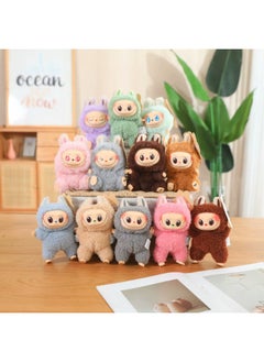 Generic Cartoon Labubu Labubu Vinyl Face Plush Toy Ornaments Keychain Macaron Series Pendant Wholesale-Color:First Generation Gray-Height:Includes Gift Box  - Image 5