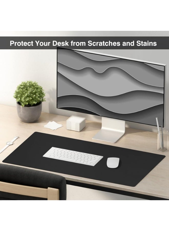 WinCheer Large Desk Pad, Non-Slip PU Leather Desk Mouse Pad Waterproof Desk Pad Protector, Dual-Side Use Desk Writing Mat for Office Home, 80cm x 40cm - Image 4
