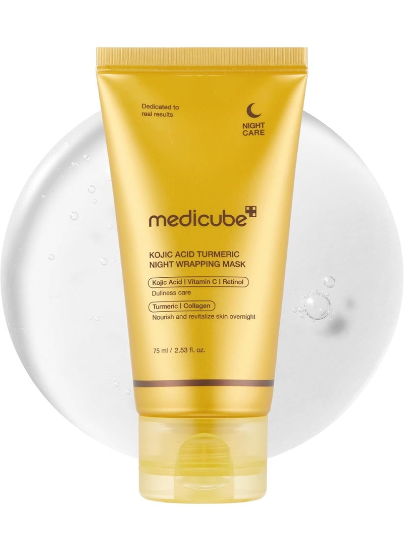 Medicube KOJIC ACID TURMERIC NIGHT WRAPPING MASK 75ml - Image 1