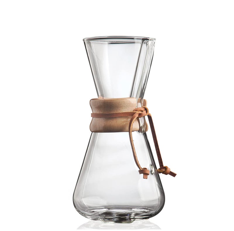 Chemex Pour-Over Glass Coffeemaker - Classic Series - 3-Cup - Exclusive Packaging - Image 1