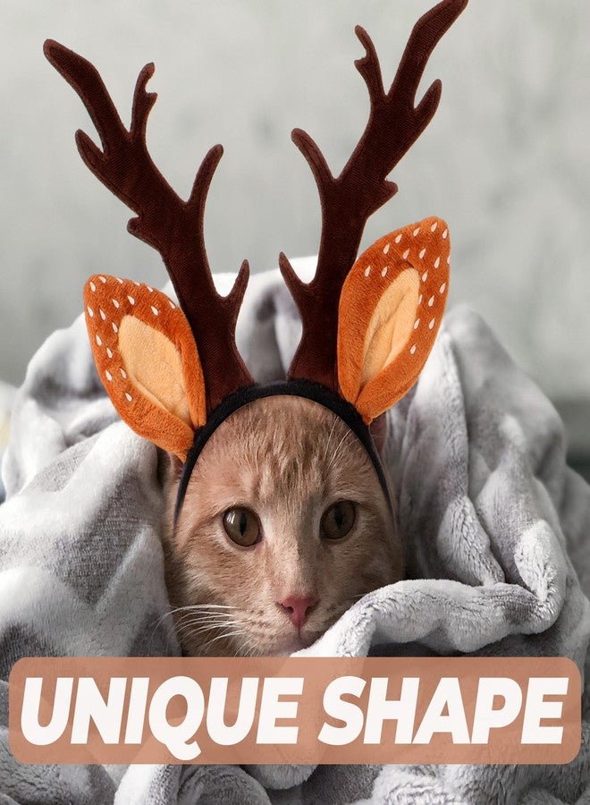 Hemobllo Christmas Halloween Pet Headband for Dog Cat Pet Elastic Band Adjustable,Costume Accessory for Cats and Kittens Comfortable Non-deformable for Holiday Season and Photography - Size S - Image 2