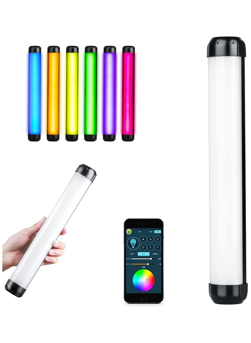 Weeylite عصا إضاءة فيديو LED محمولة من Weeylite K21 RGB، عصا إضاءة للتصوير الفوتوغرافي مع مغناطيس وتعتيم اللون 2500K-8500K بطارية مدمجة قابلة لإعادة الشحن وحامل تحكم في التطبيق - Image 1