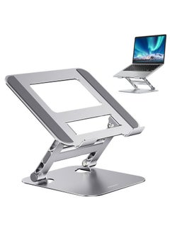 PEGANT Adjustable Laptop Stand for Desk, Ergonomic Portable Foldable Aluminum 10-16" Laptop Organizer, Lightweight Notebook Holder for Home Office Travel, Compatible with MacBook Dell HP Lenovo ASUS