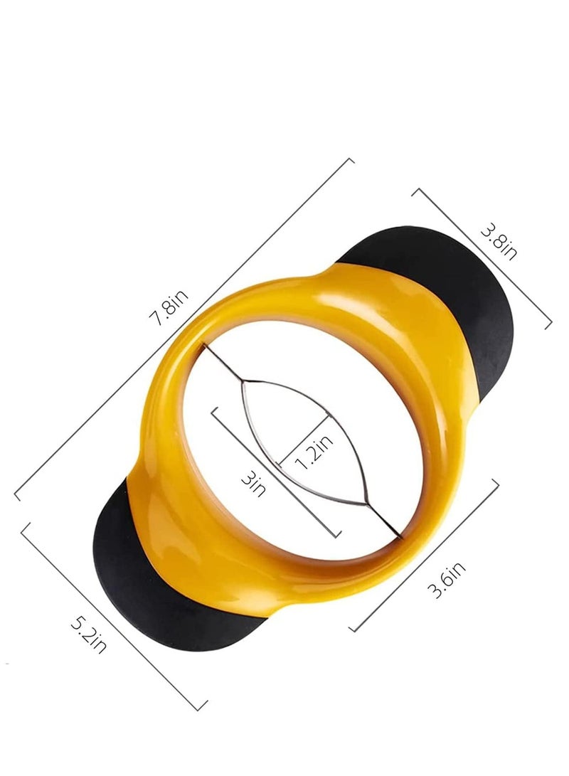 SOLARAE Mango Slicer Splitter, Stainless Steel Pit Remover Tool with Ergonomic Rubber Grip Handle - Image 5