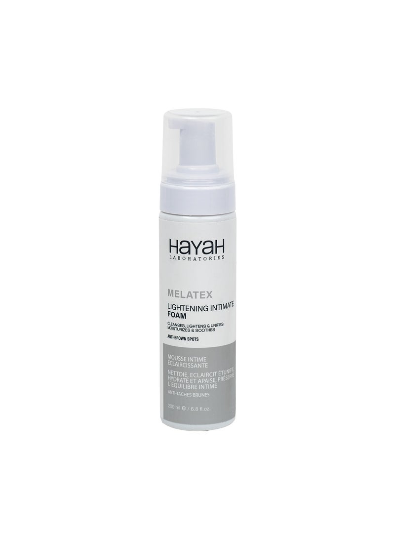 Hayah Laboratories Melatex Lightening Intimate Foam 200ml