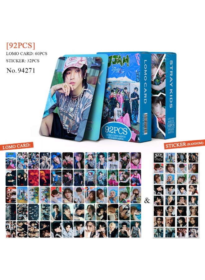 NIBEMINENT 92 Pcs Kpop Stray Kids JJAM Lomo Cards Card For Fans Collection Gifts - Image 1