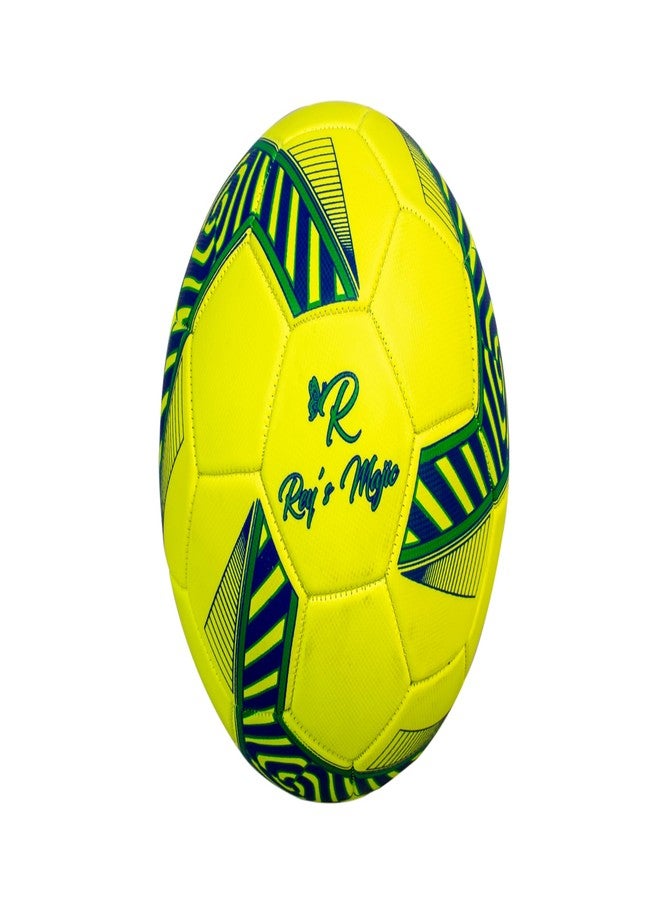 Rey's Majic London Bridge Football, PVC Size 5 (Yellow) - Image 1